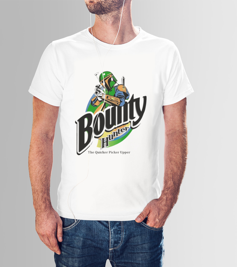 Bounty Hunter The Quicker Picker Upper Mandalorian T-Shirt