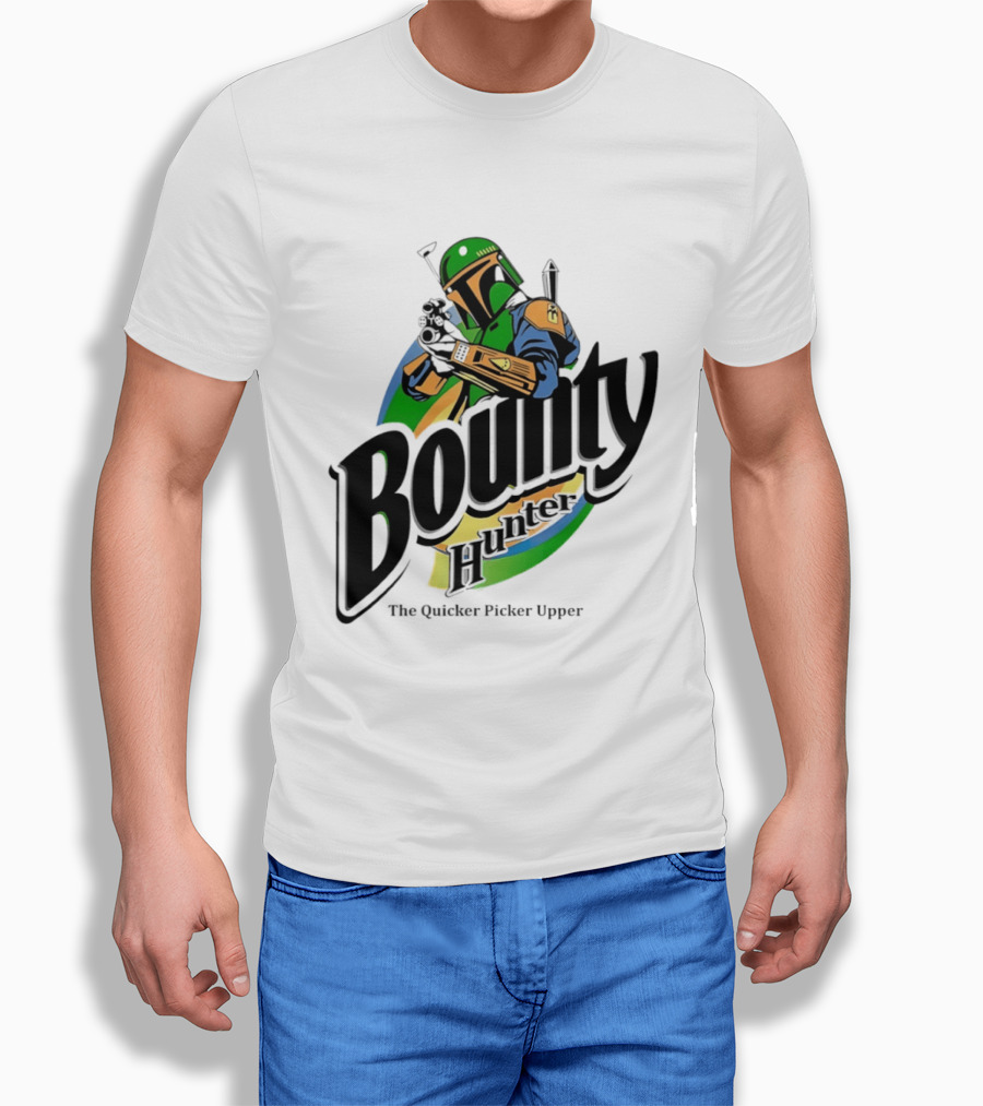 Bounty Hunter The Quicker Picker Upper Mandalorian T-Shirt