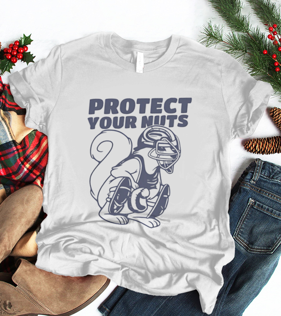 Protect Your Nuts Squirrel Catcher Mom Baseball T-Shirt