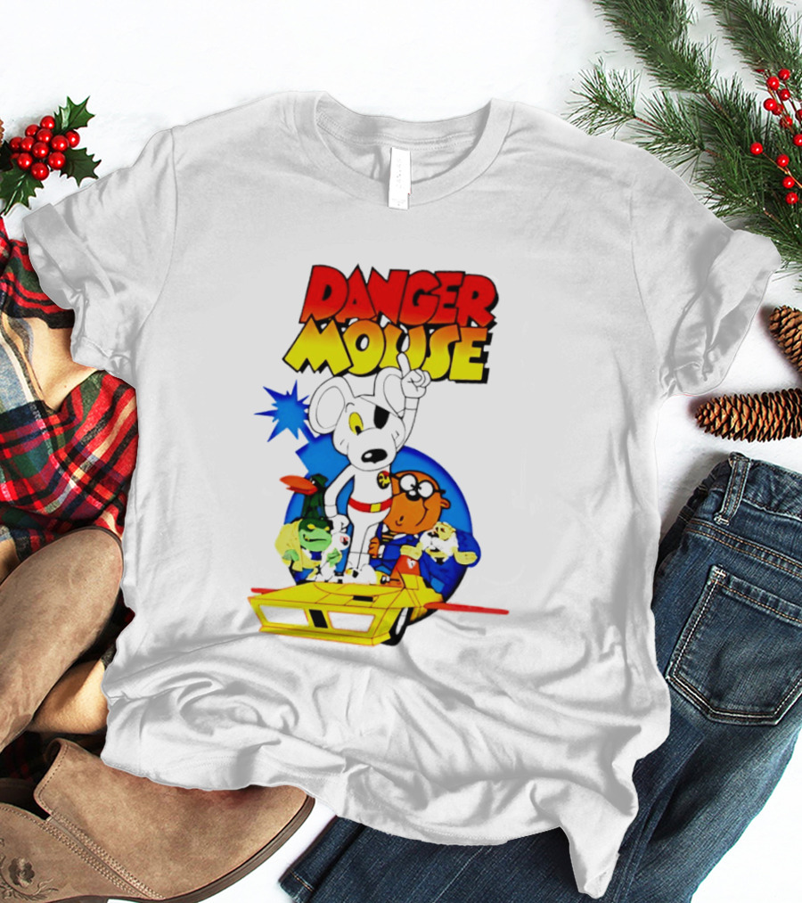 Danger Mouse Animated Character Adventure Team T-Shirt