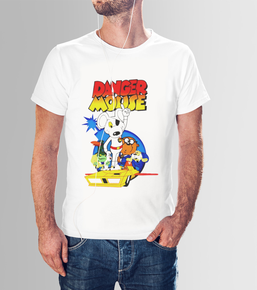 Danger Mouse Animated Character Adventure Team T-Shirt