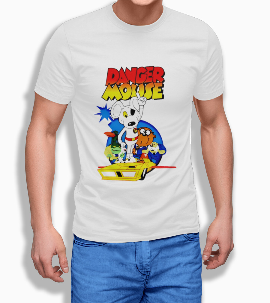 Danger Mouse Animated Character Adventure Team T-Shirt