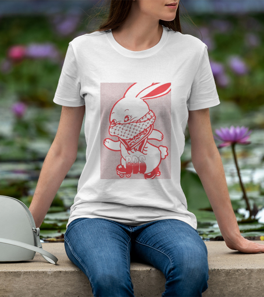 Skater Bunny BDS Vintage Roller Skates T-Shirt