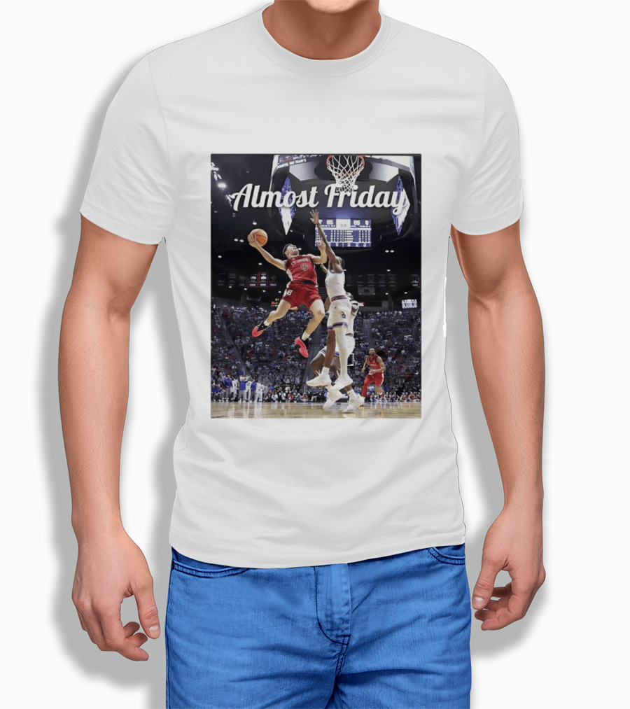St John's Vs Kansas NCAA Basketball Almost Friday Action T-Shirt