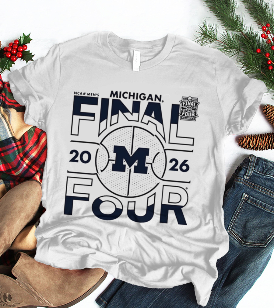 NCAA Men's Michigan 2026 Final Four Basketball T-Shirt