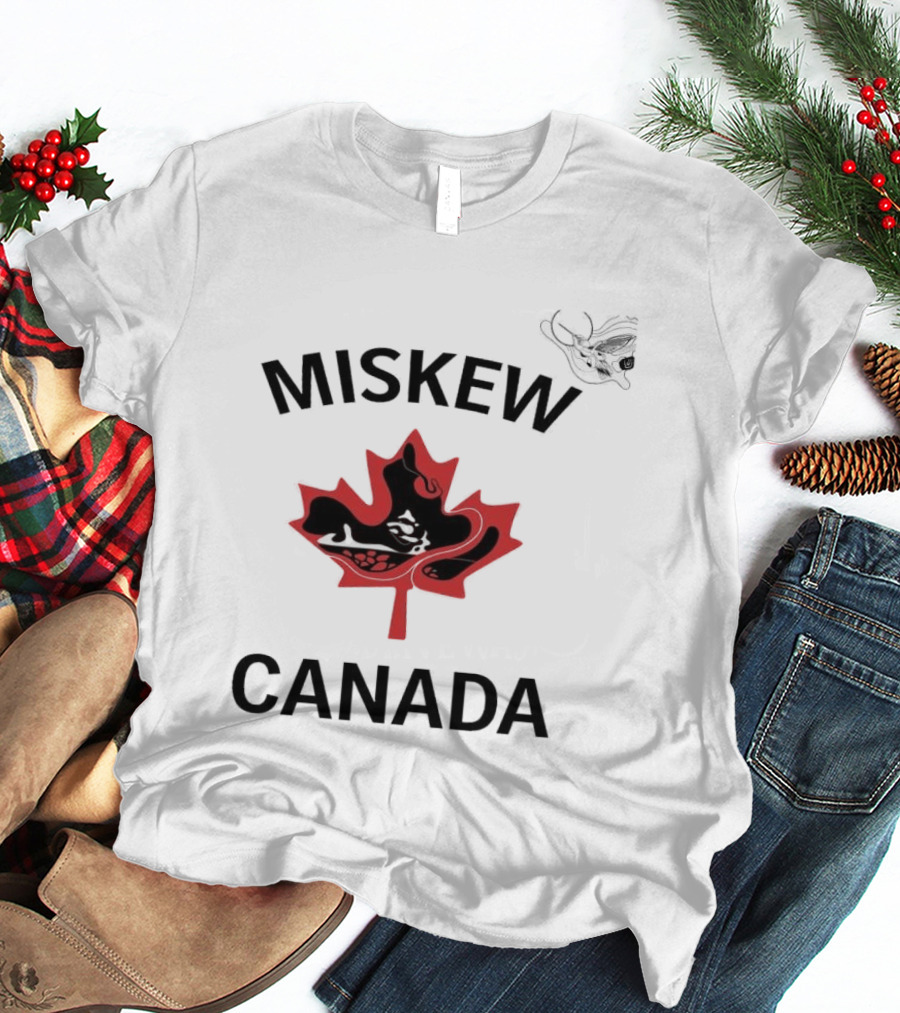 Miskew Canada Maple Leaf Moose T-Shirt