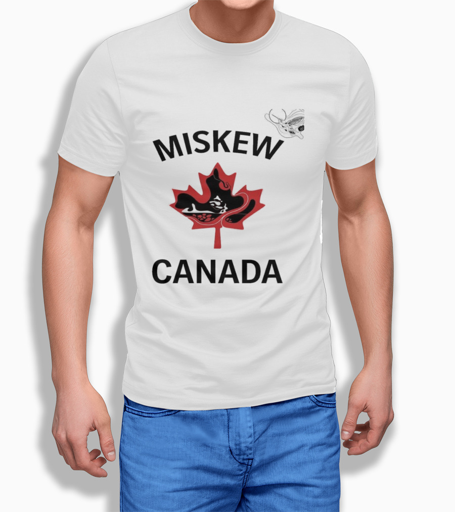 Miskew Canada Maple Leaf Moose T-Shirt