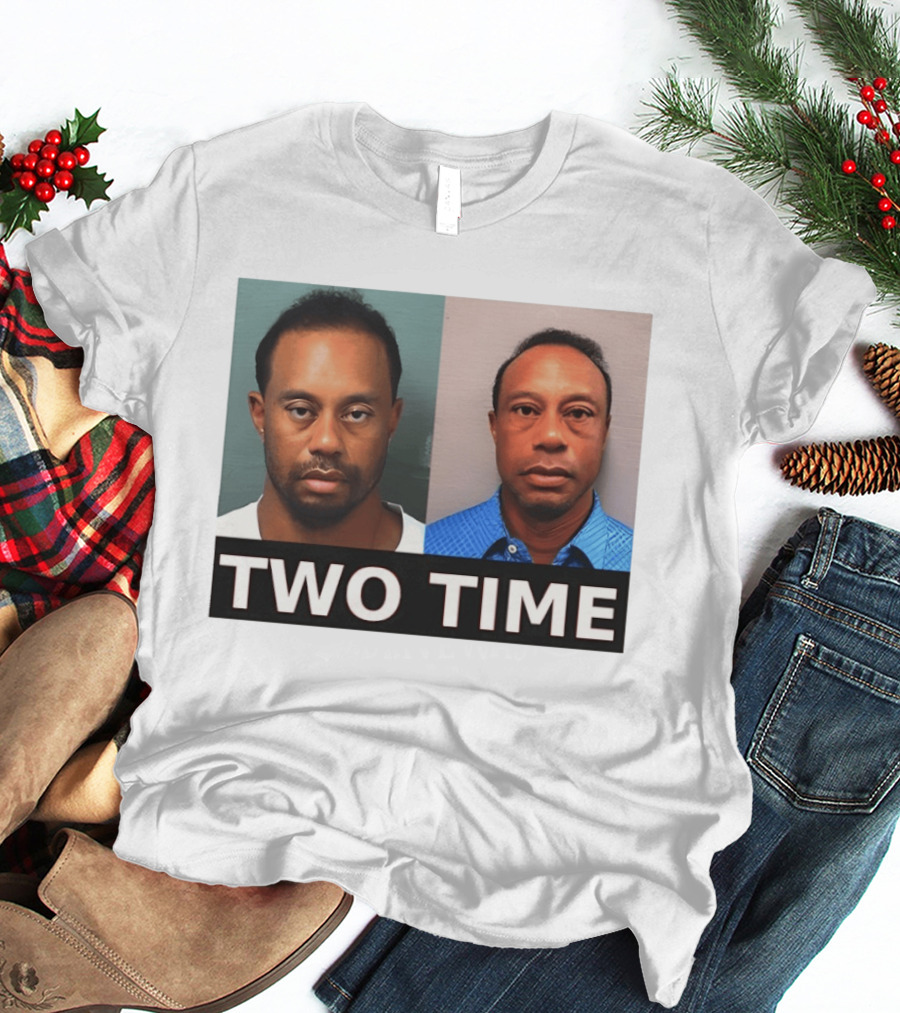 Tiger Woods Shot Two Time Meme Image T-Shirt