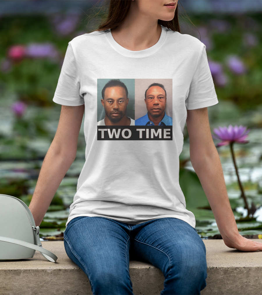 Tiger Woods Shot Two Time Meme Image T-Shirt