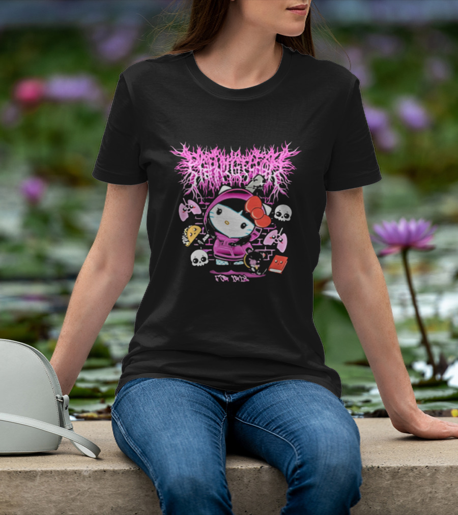 Hello Kitty Slamnasium Skull Lungs And Taco Recordings For Iris T-Shirt
