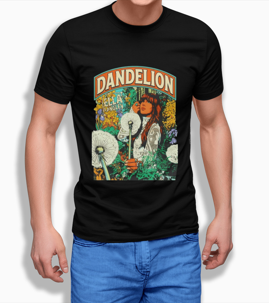 Dandelion Ella Langley Vintage Floral Aesthetic T-Shirt
