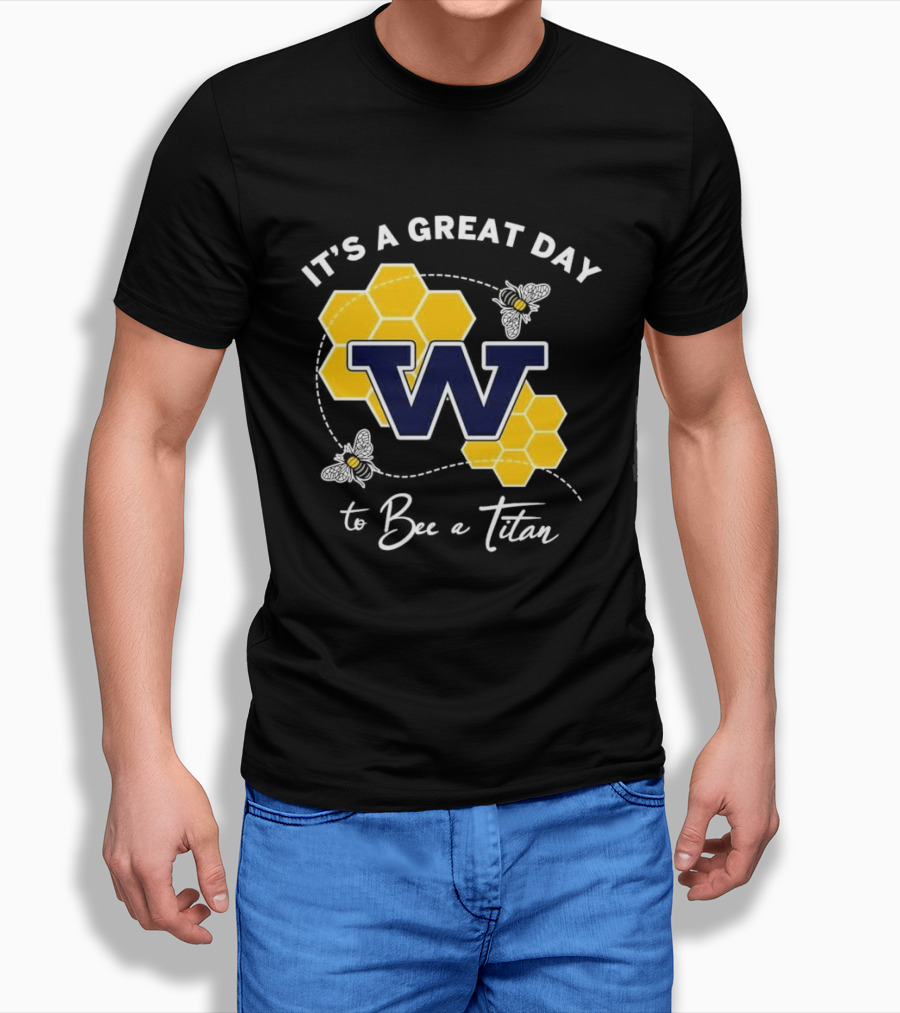 It's A Great Day To Bee A Titan W Honeycomb And Bees T-Shirt