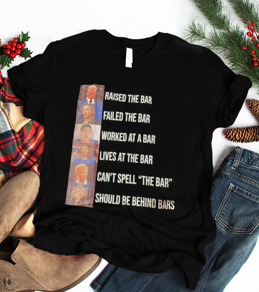 Assholes That Belong In Prison Kamala Harris Alexandria Ocasio Cortez Nancy Pelosi Joe Biden Hillary Clinton T-Shirt