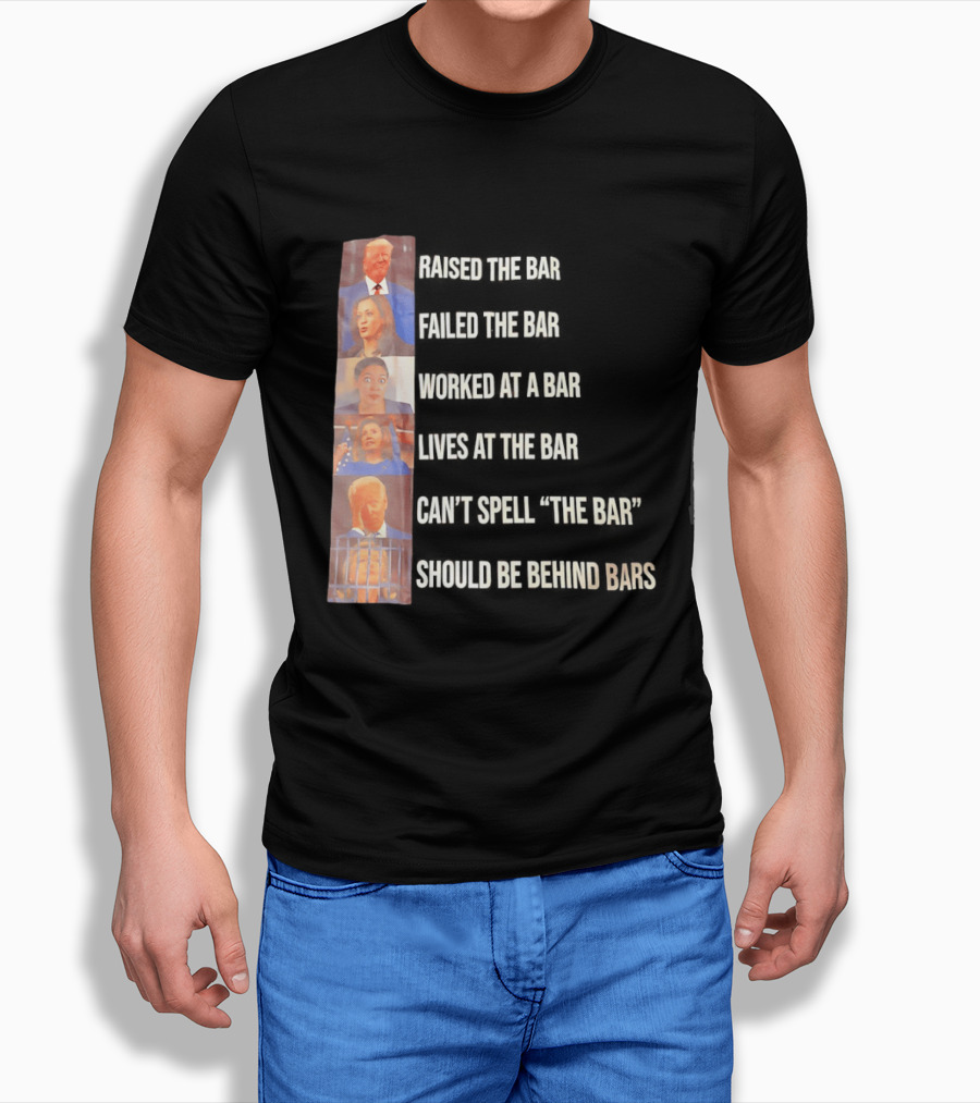 Assholes That Belong In Prison Kamala Harris Alexandria Ocasio Cortez Nancy Pelosi Joe Biden Hillary Clinton T-Shirt