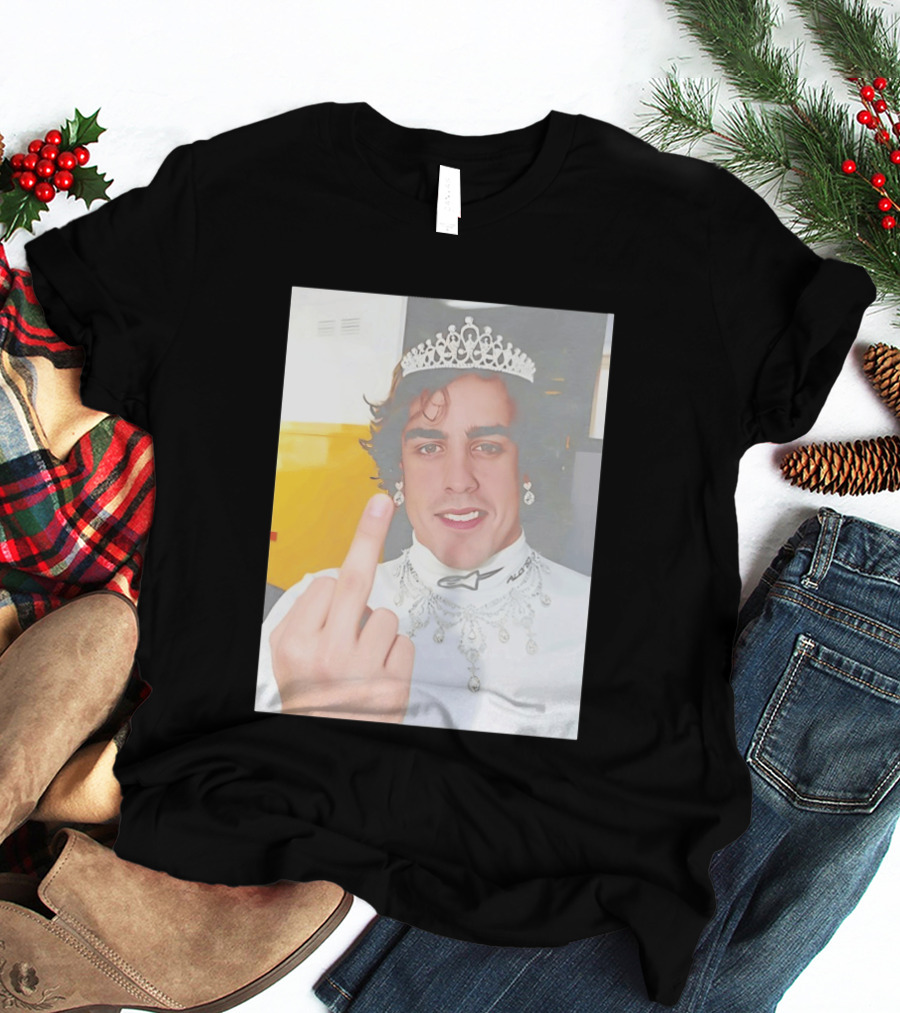 King Fernando Alonso Gesture Crown Jewel Humor T-Shirt
