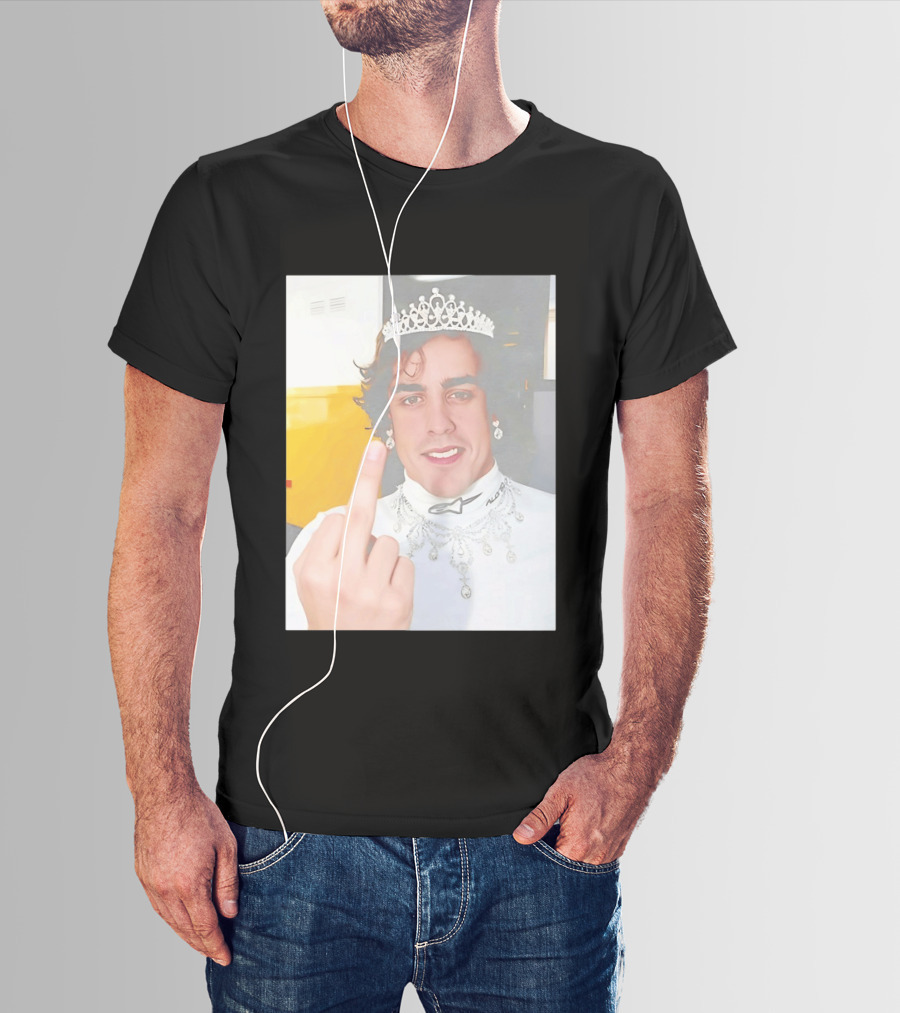 King Fernando Alonso Gesture Crown Jewel Humor T-Shirt