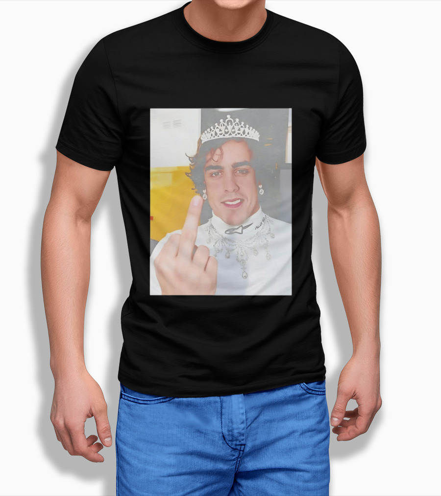 King Fernando Alonso Gesture Crown Jewel Humor T-Shirt