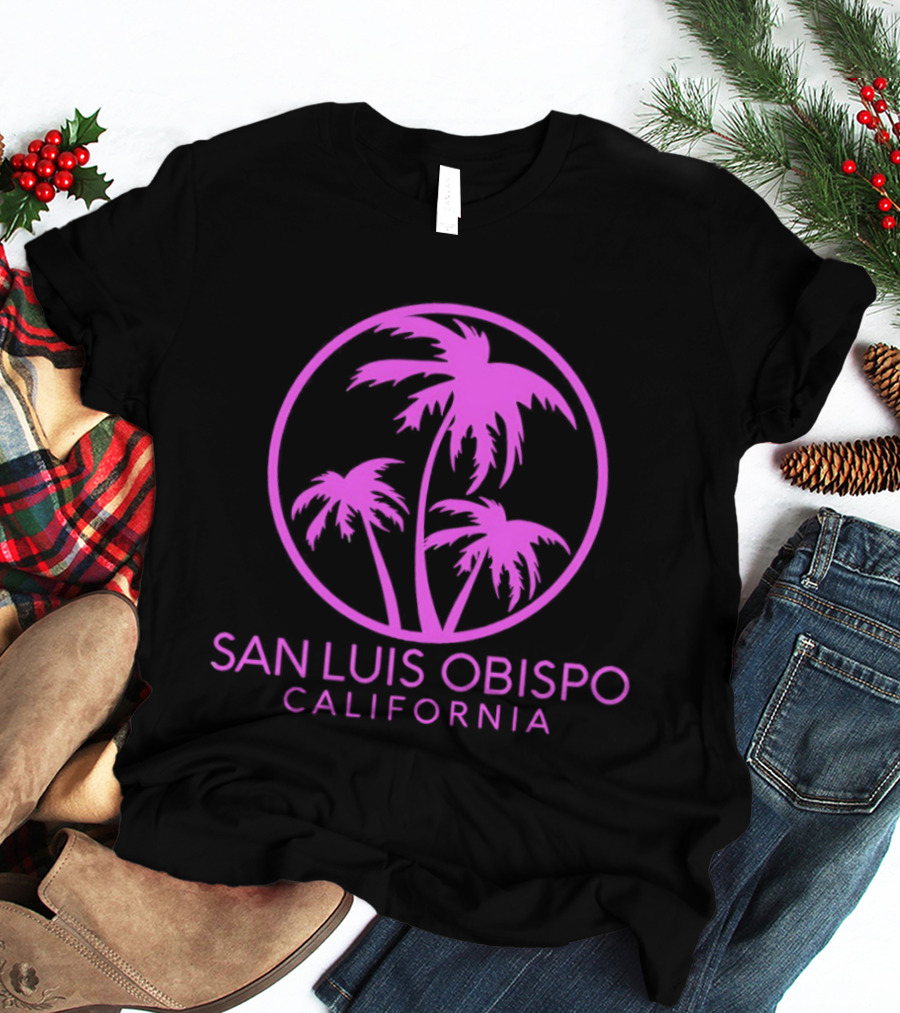 San Luis Obispo California Coconut Trees Pismo Beach Palms T-Shirt