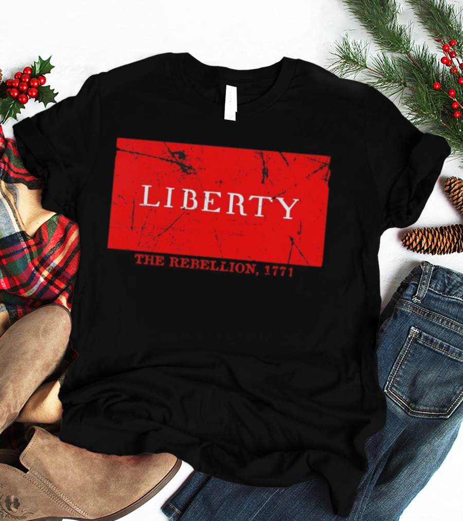 Liberty The Rebellion 1771 Red Distressed Look T-Shirt