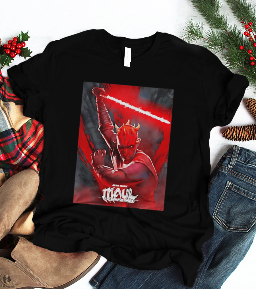 Star Wars Maul Shadow Lord Darth Maul Lightsaber T-Shirt