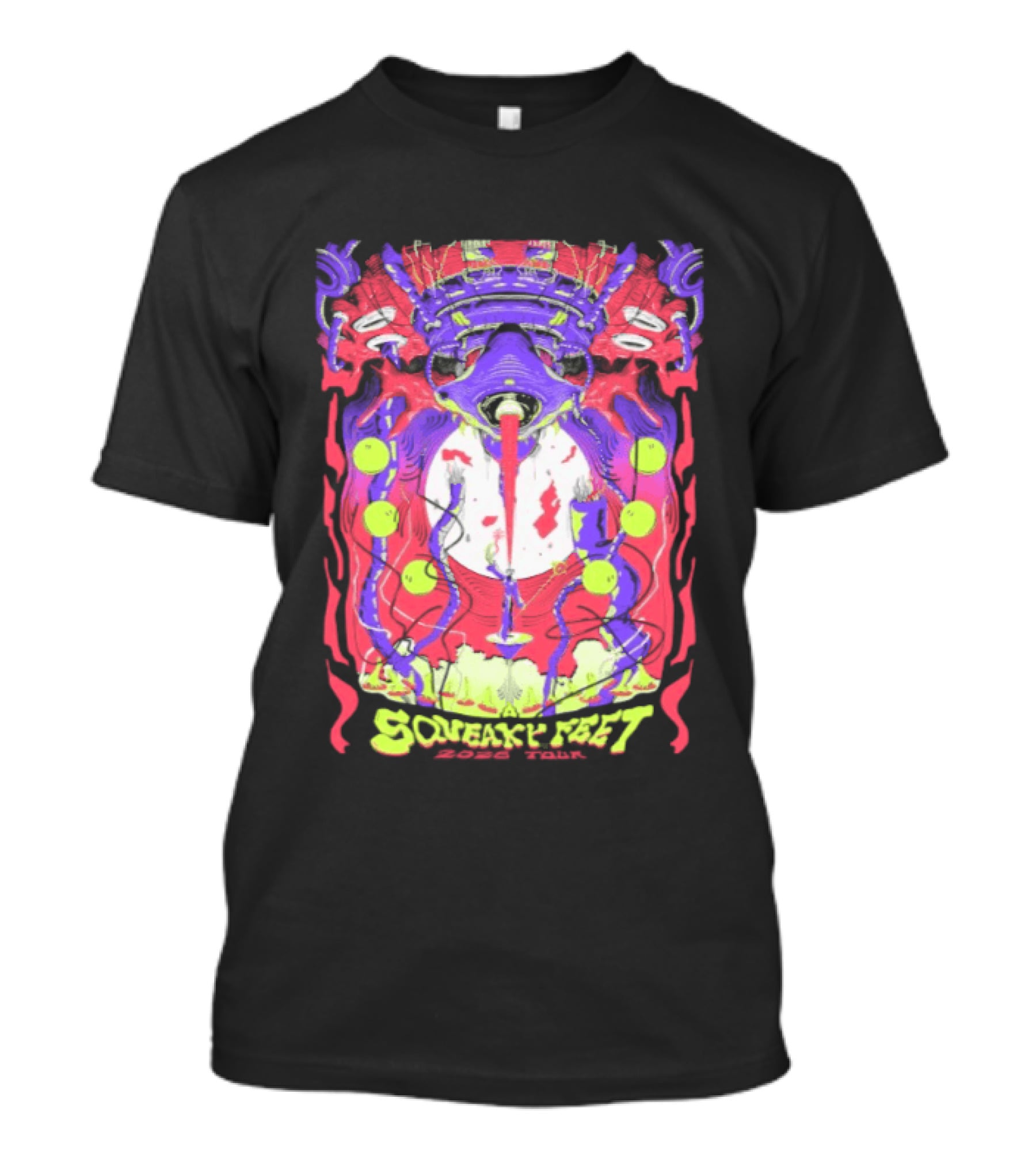 Squeaky Feet Tour 2026 Psychedelic T-Shirt