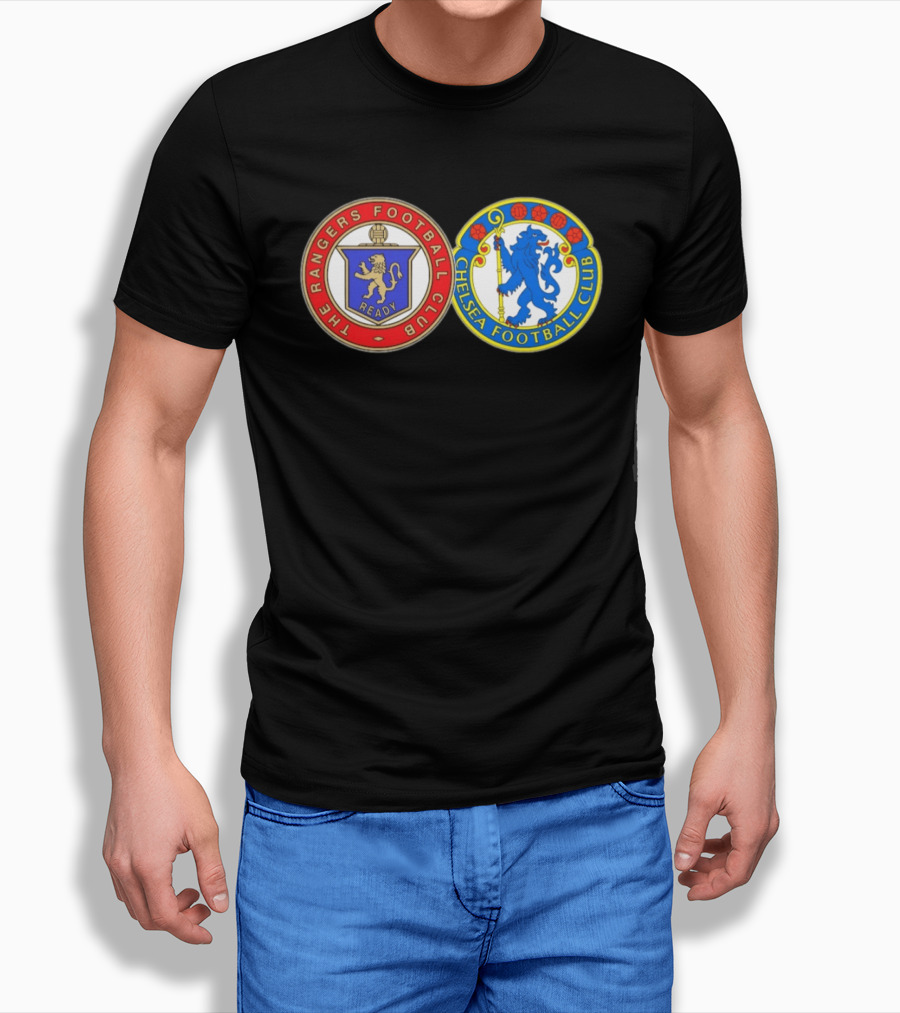 The Rangers Football Club Ready X Chelsea Football Club Lion Collaboration T-Shirt