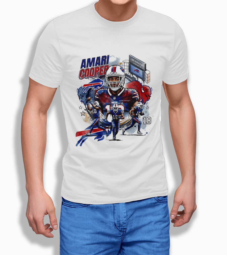 Amari Cooper Football 18 Stadium Buffalo Bills T-Shirt