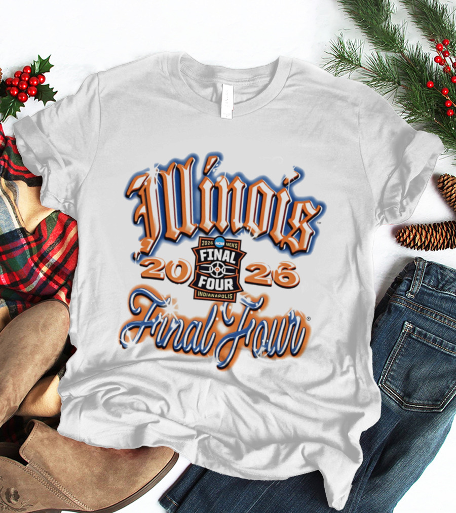 Illinois 2026 Men's Final Four Indianapolis Airbrush T-Shirt