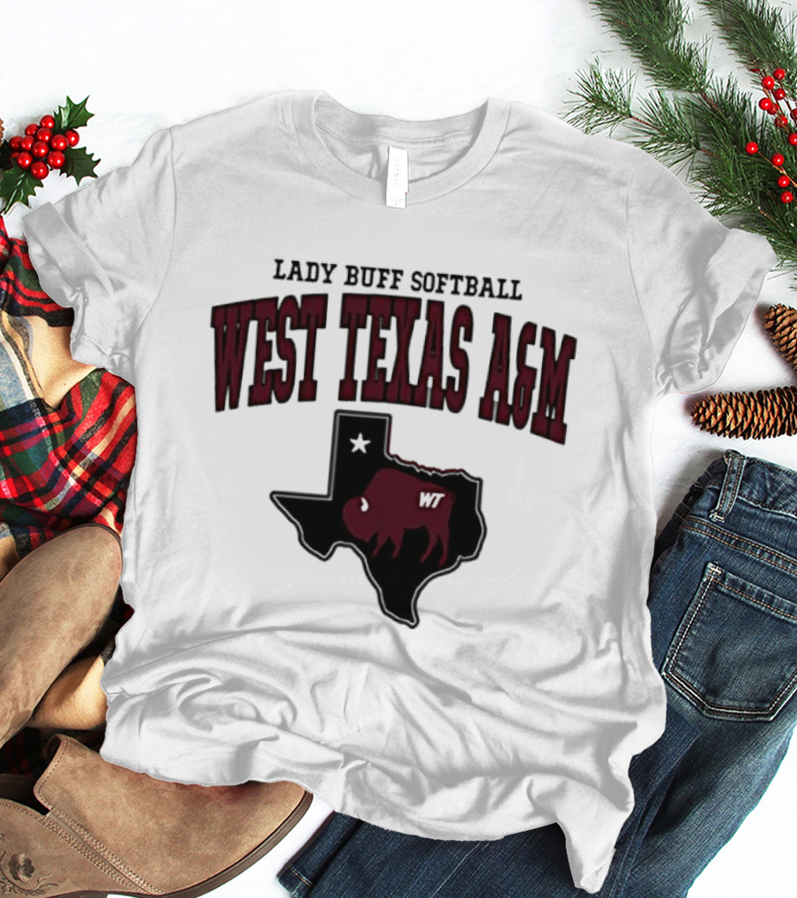Lady Buff Softball West Texas A&M WT Buffalo T-Shirt