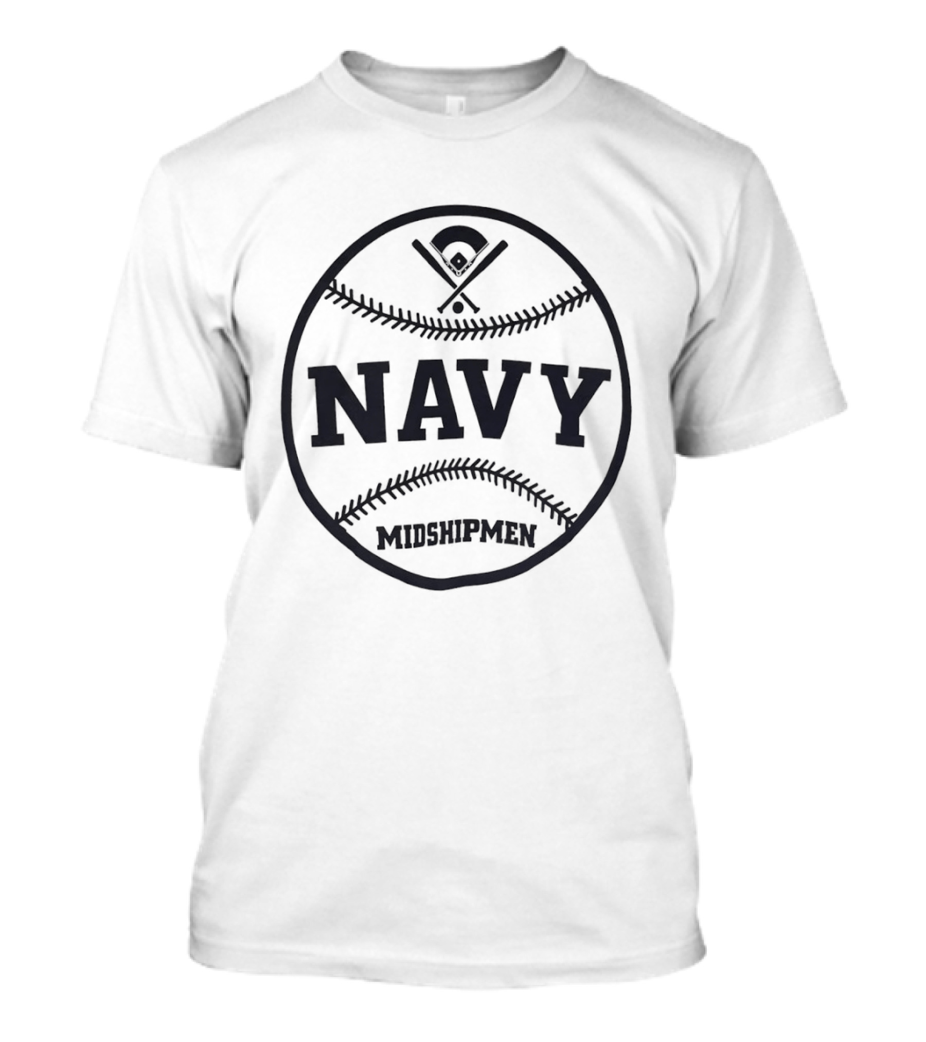 US Navy Midshipmen Baseball Navy Ball Sports Team T-Shirt