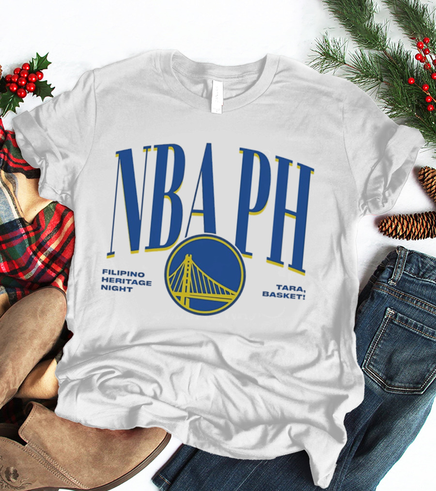 NBA Golden State Warriors Filipino Heritage Night Tara Basket T-Shirt