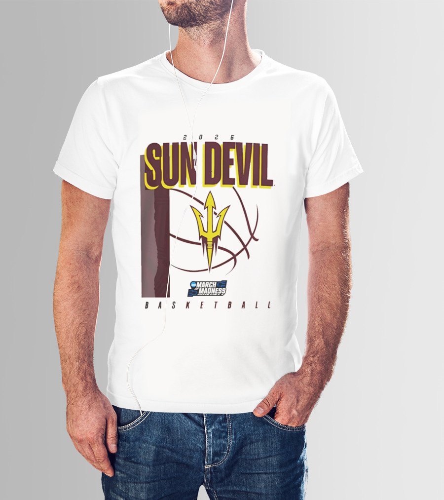 Arizona State Sun Devil Basketball March Madness 2026 T-Shirt
