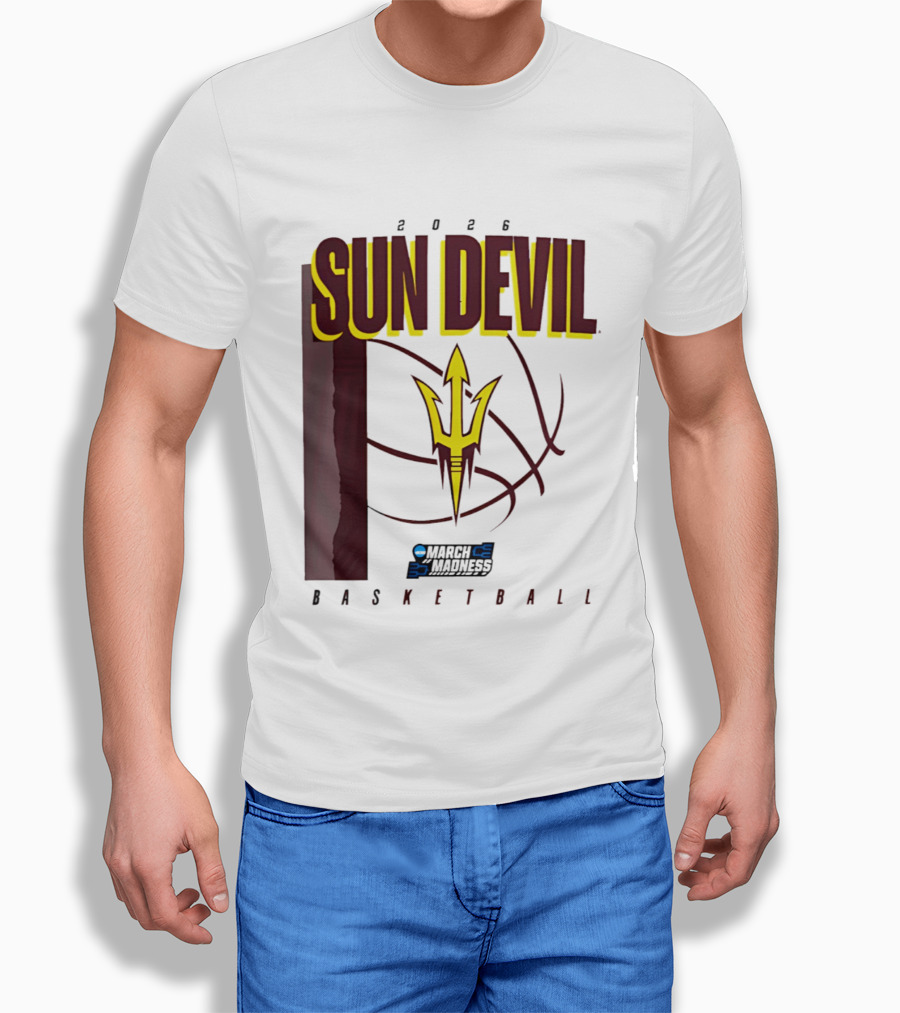 Arizona State Sun Devil Basketball March Madness 2026 T-Shirt