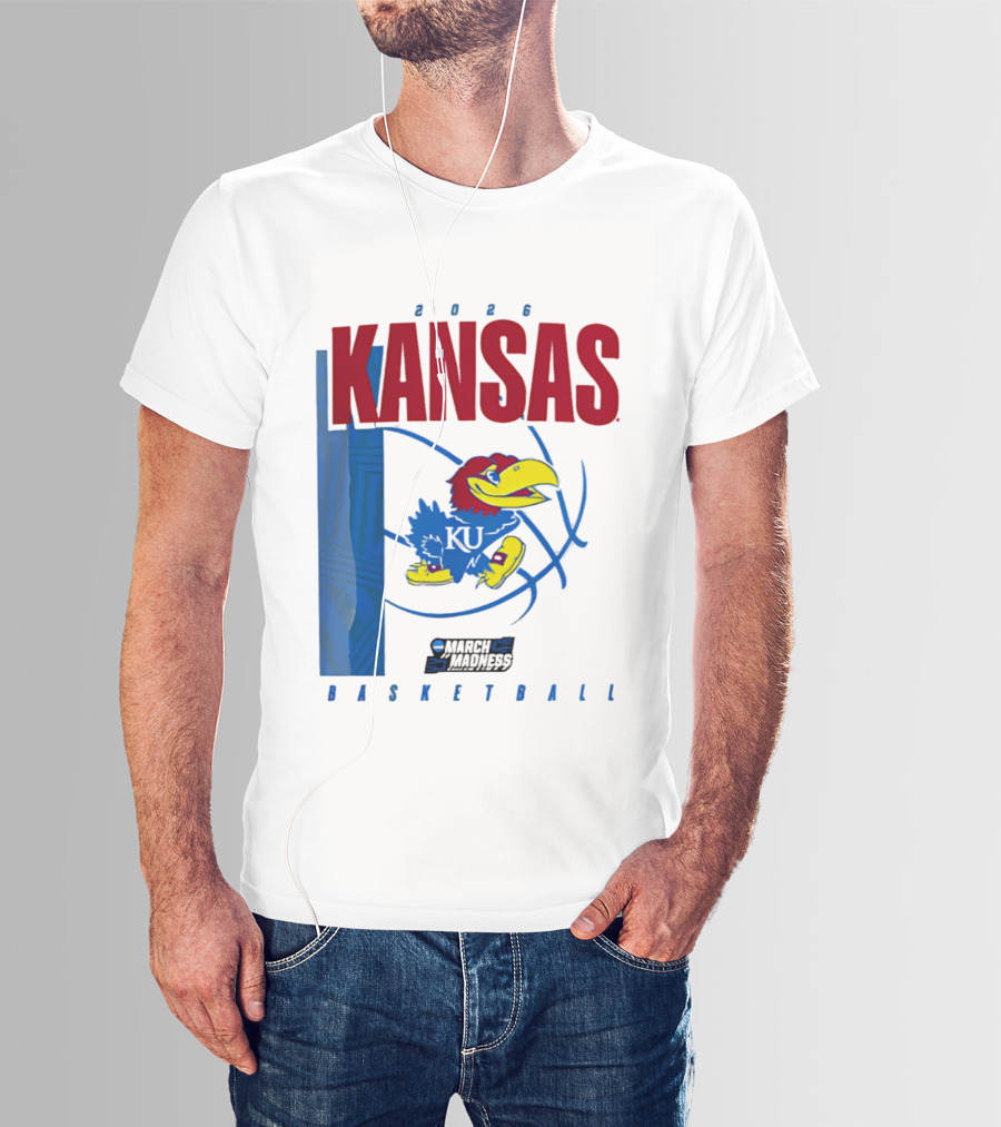 Kansas Jayhawks 2026 NCAA March Madness Basketball T-Shirt