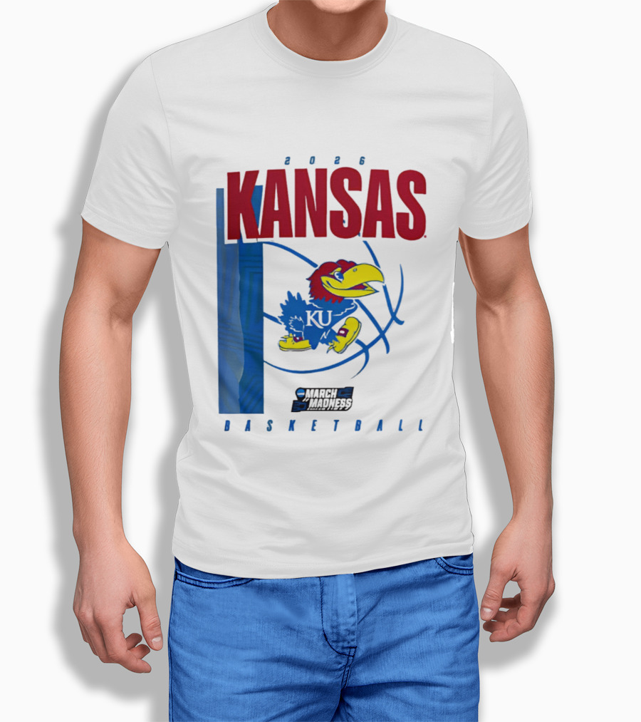 Kansas Jayhawks 2026 NCAA March Madness Basketball T-Shirt