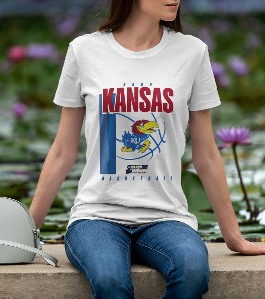 Kansas Jayhawks 2026 NCAA March Madness Basketball T-Shirt