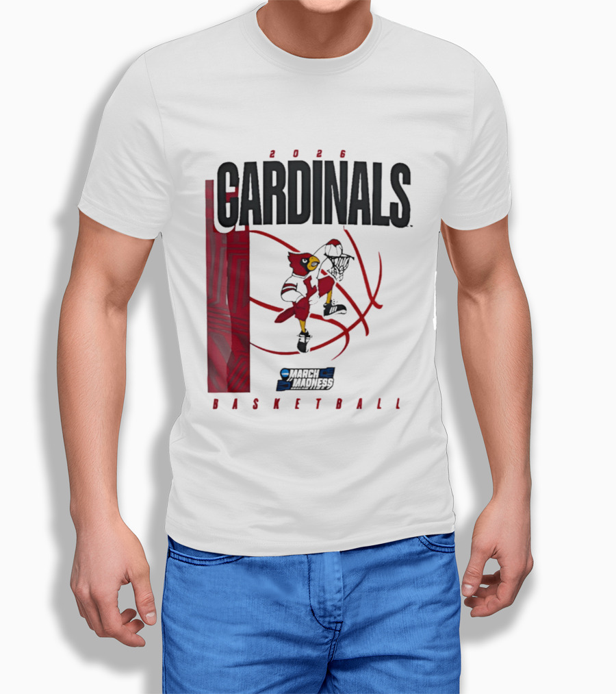 2026 Cardinals March Madness Basketball NCAA T-Shirt