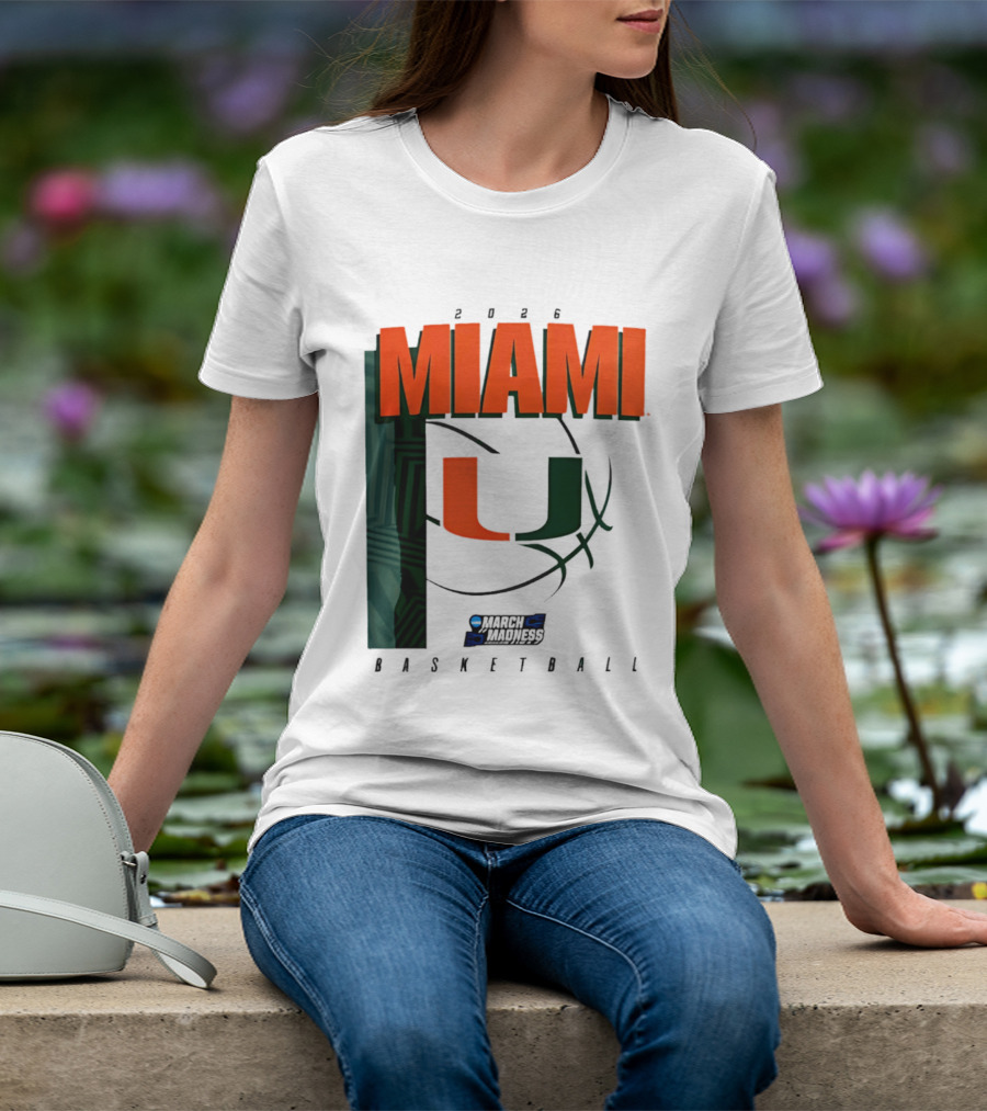 2026 Miami Hurricanes March Madness Basketball NCAA T-Shirt