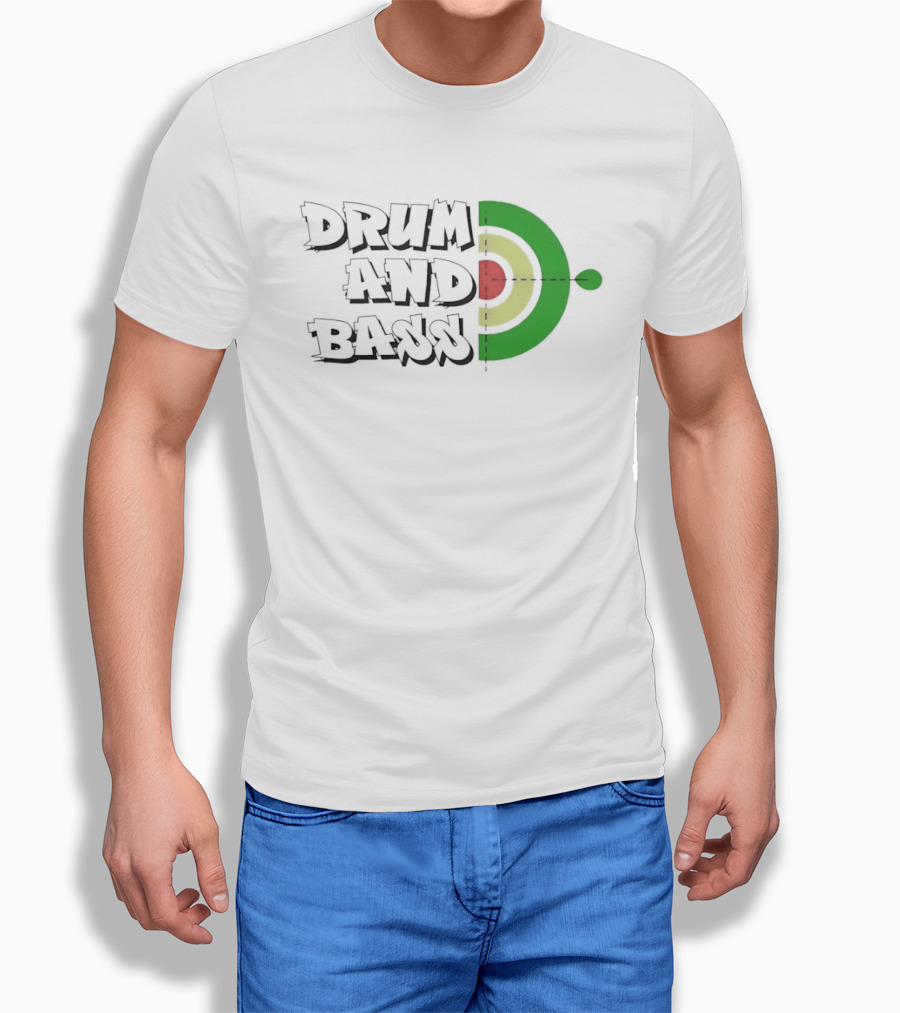 Drum And Bass Reggae Target Green Yellow Red T-Shirt