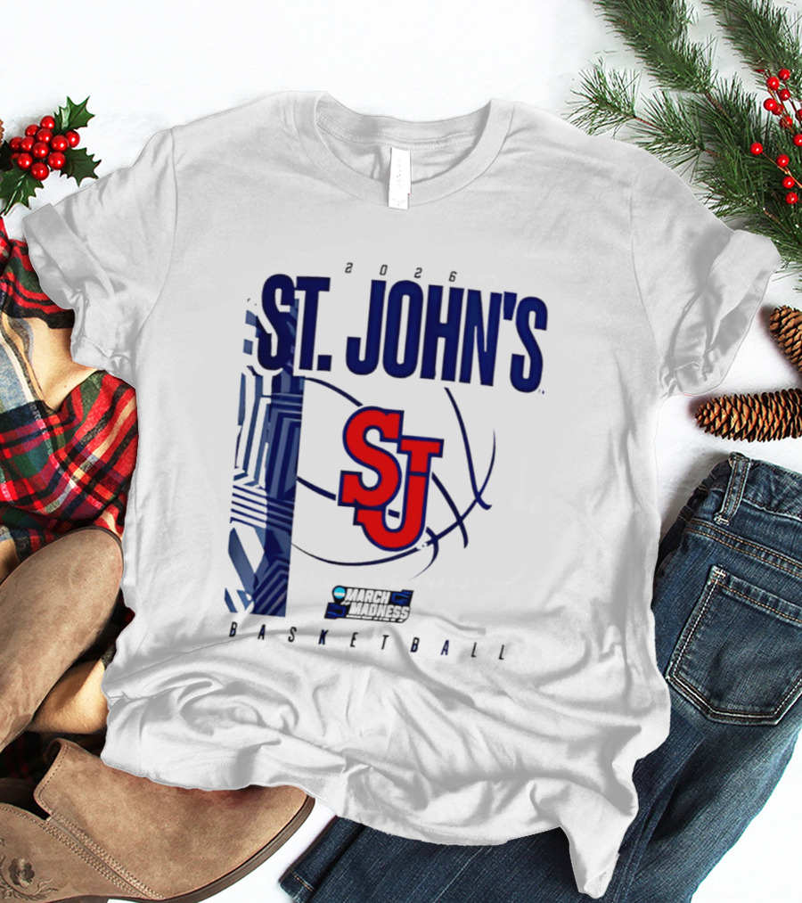 St. John's Red Storm NCAA 2026 March Madness Basketball SJ T-Shirt