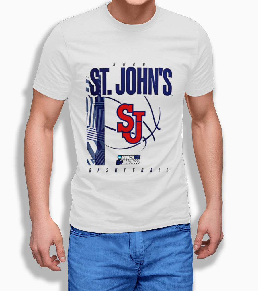 St. John's Red Storm NCAA 2026 March Madness Basketball SJ T-Shirt