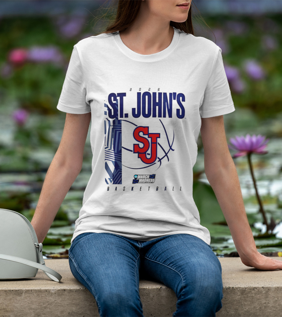 St. John's Red Storm NCAA 2026 March Madness Basketball SJ T-Shirt