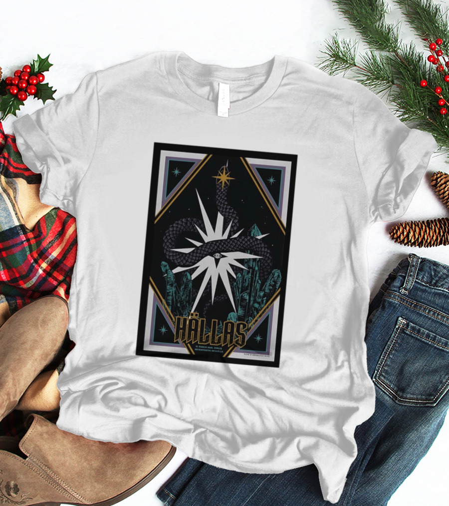 Hällas Berlin Germany Heimathafen Neukölln Tour March 21 2026 Star Snake Eye Crystals T-Shirt