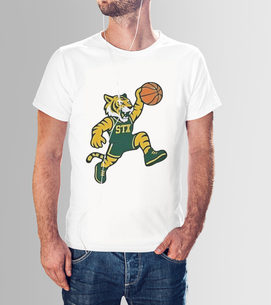 Northern Michigan Wildcats Basketball STX Tiger Dunking T-Shirt