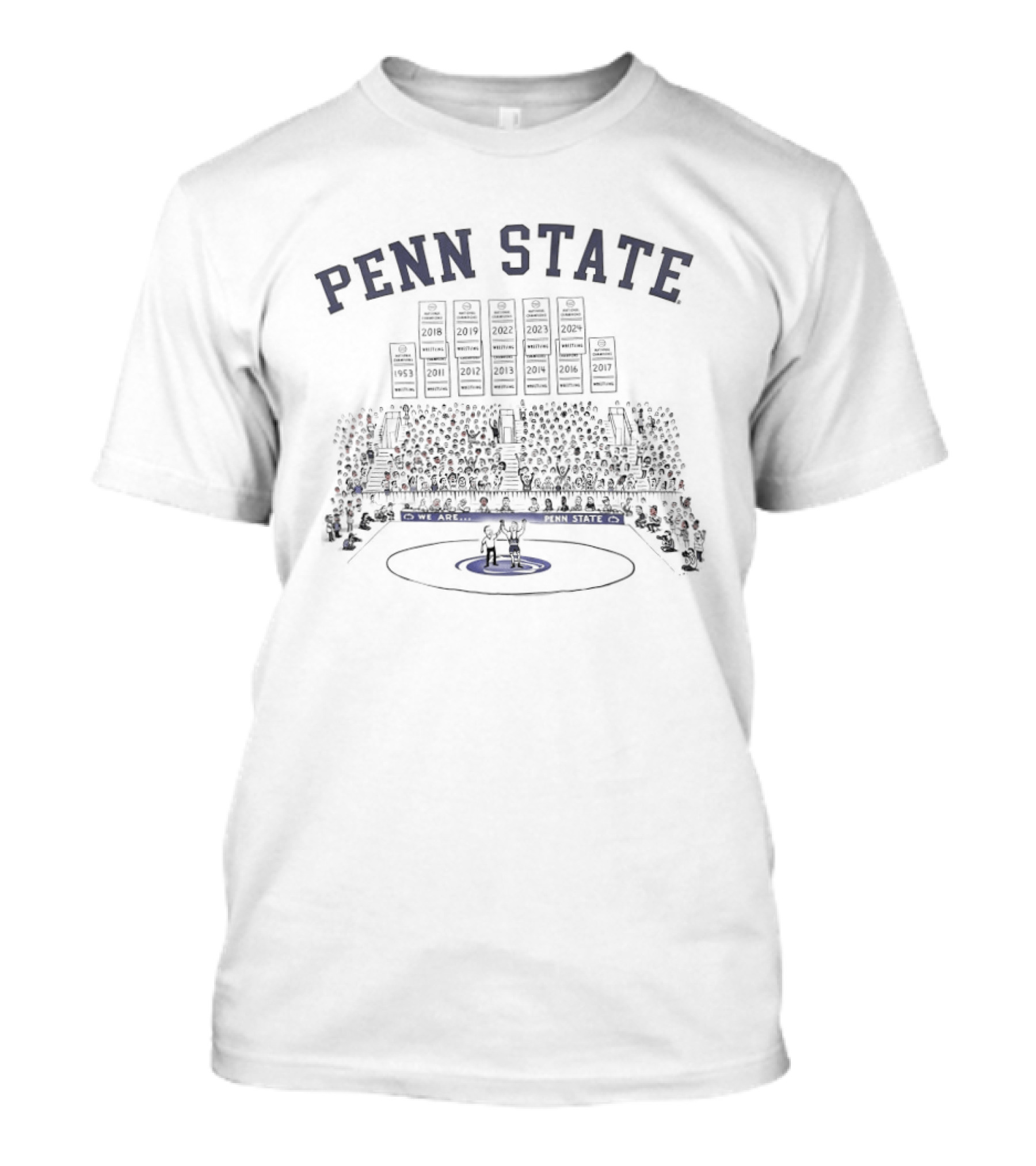 Penn State Wrestling Arena Scene T-Shirt