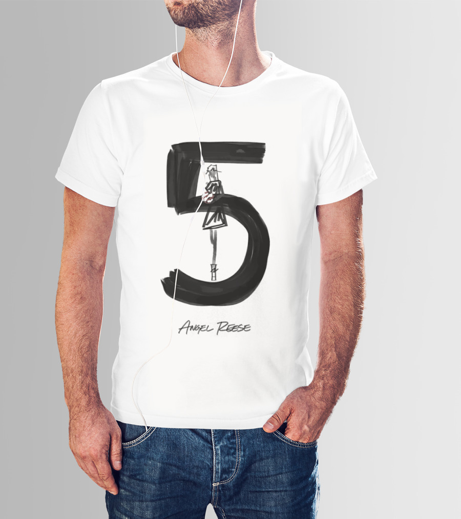 Angel Reese 5 Chicago Sky Basketball T-Shirt