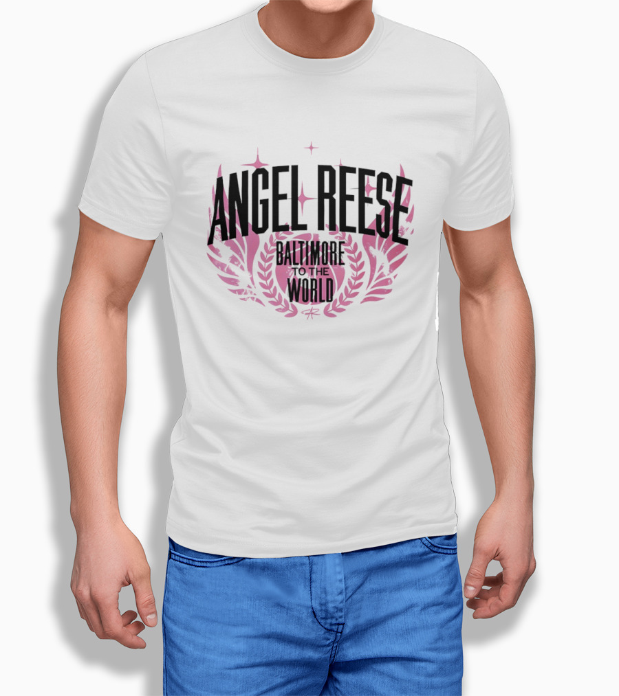 Angel Reese Baltimore To The World Basketball Wings And Stars T-Shirt