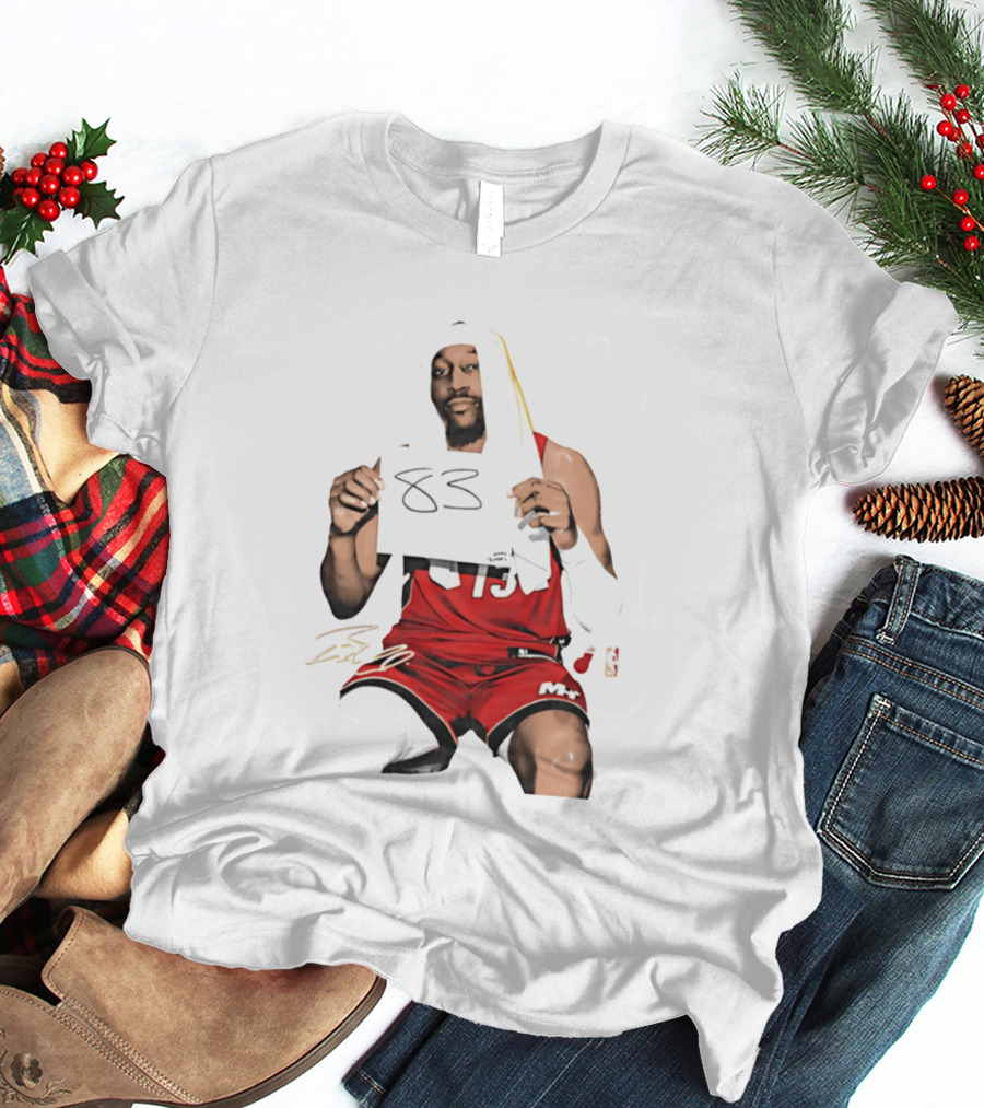 Bam 83 Miami Heat Bam Adebayo 13 Player Collage T-Shirt