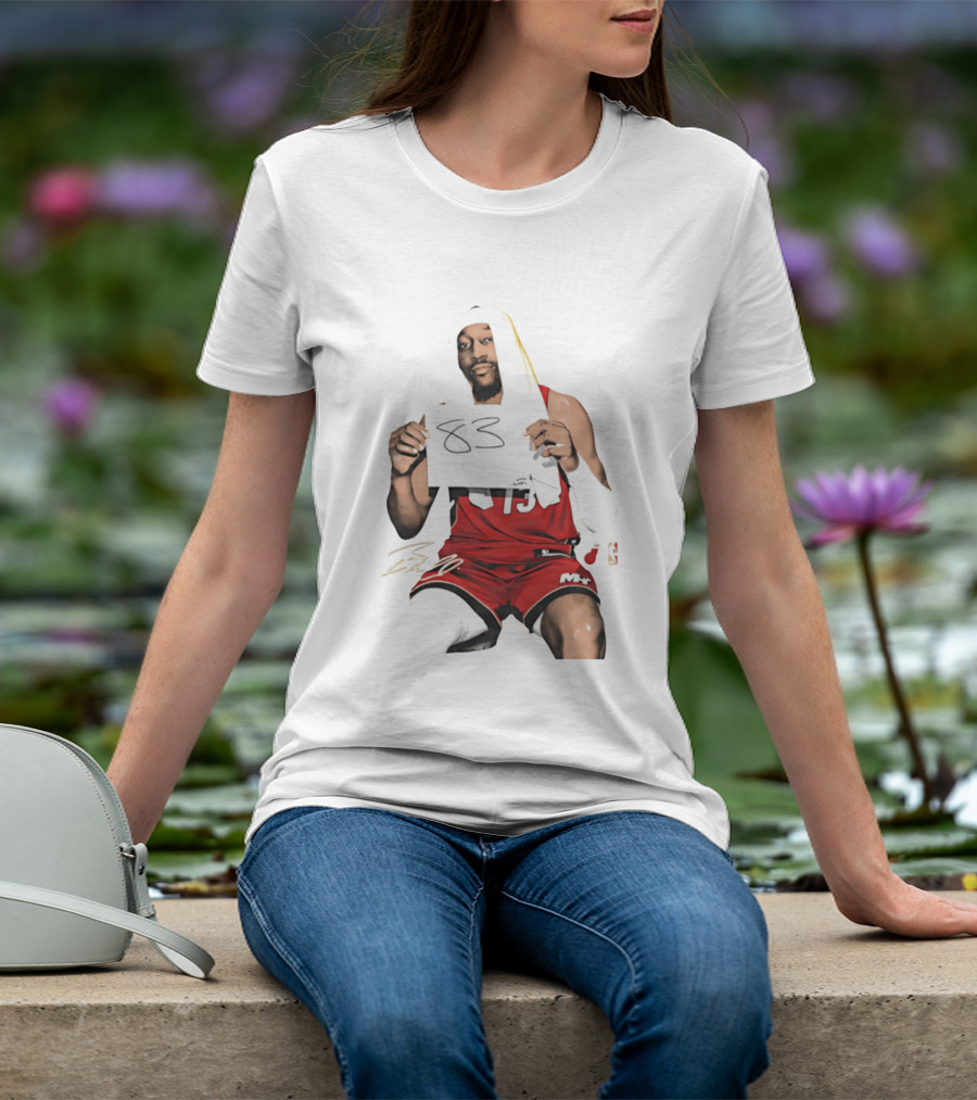 Bam 83 Miami Heat Bam Adebayo 13 Player Collage T-Shirt