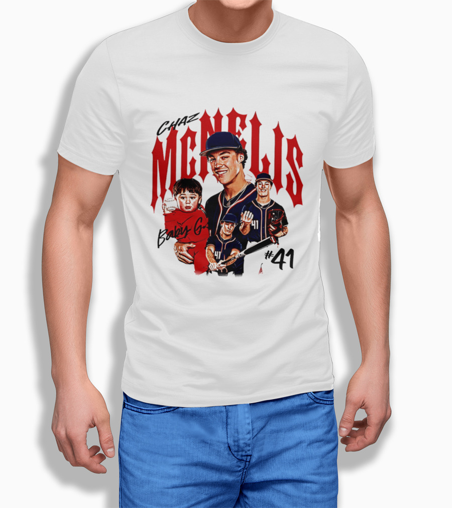 Chaz McNelis Baby G Arizona Baseball Player #41 Collage T-Shirt